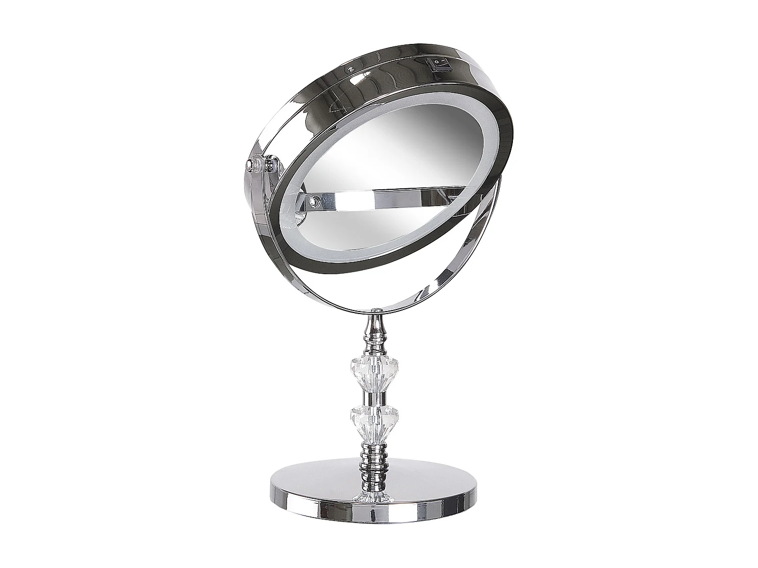 Espelho de maquilhagem LED prateado ø 20 cm LAON