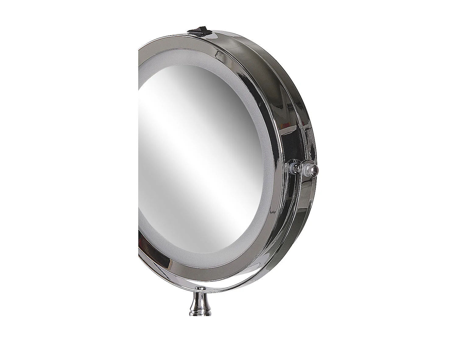 Espelho de maquilhagem LED prateado ø 20 cm LAON