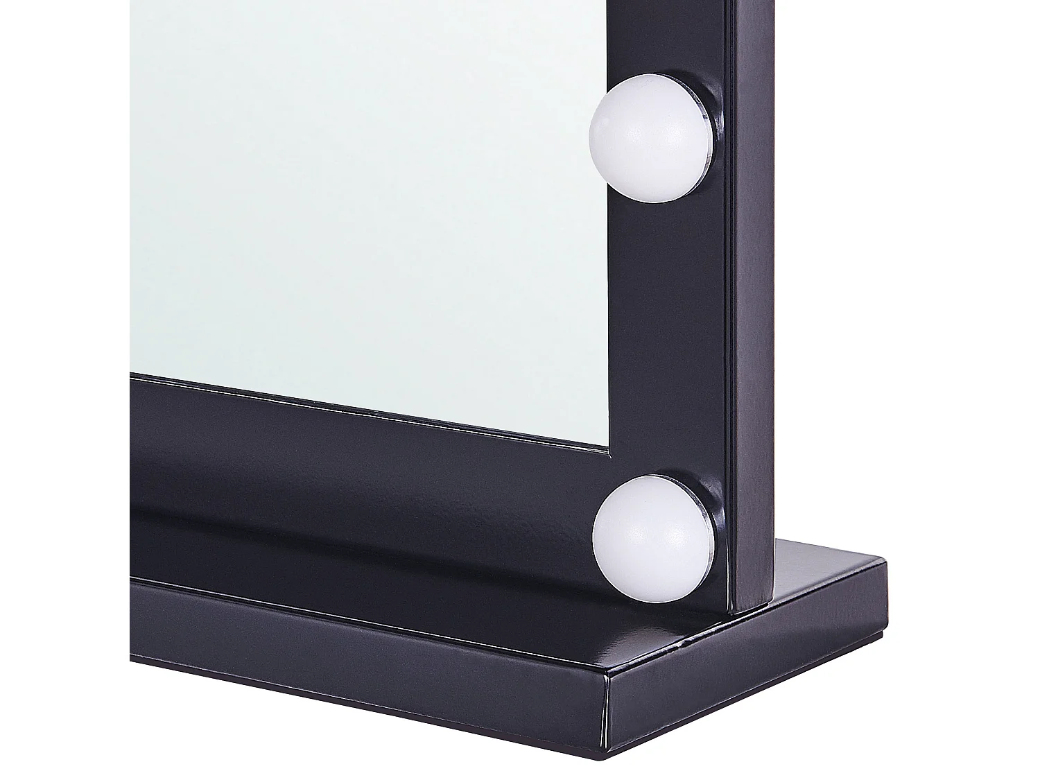 Schminktisch Spiegel LED BEAUVOIR Schwarz