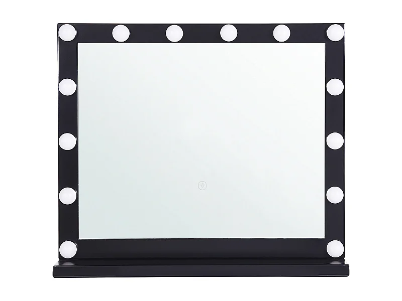 Espelho de toucador LED BEAUVOIR Preto