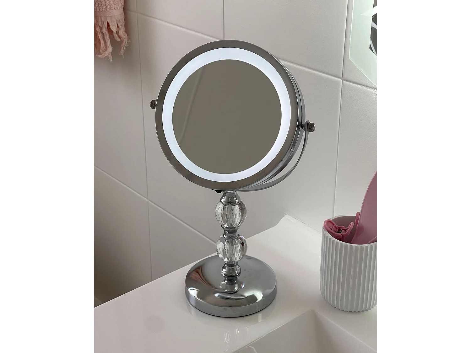 Miroir de table LED CLAIRA Argenté