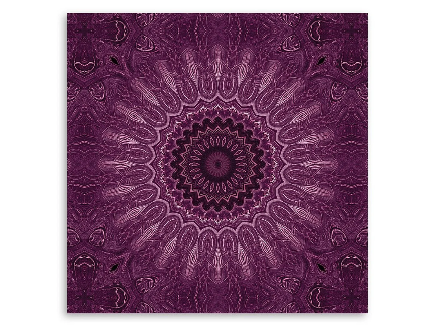 Tableau bois mandala 2 - 60 x 60 cm