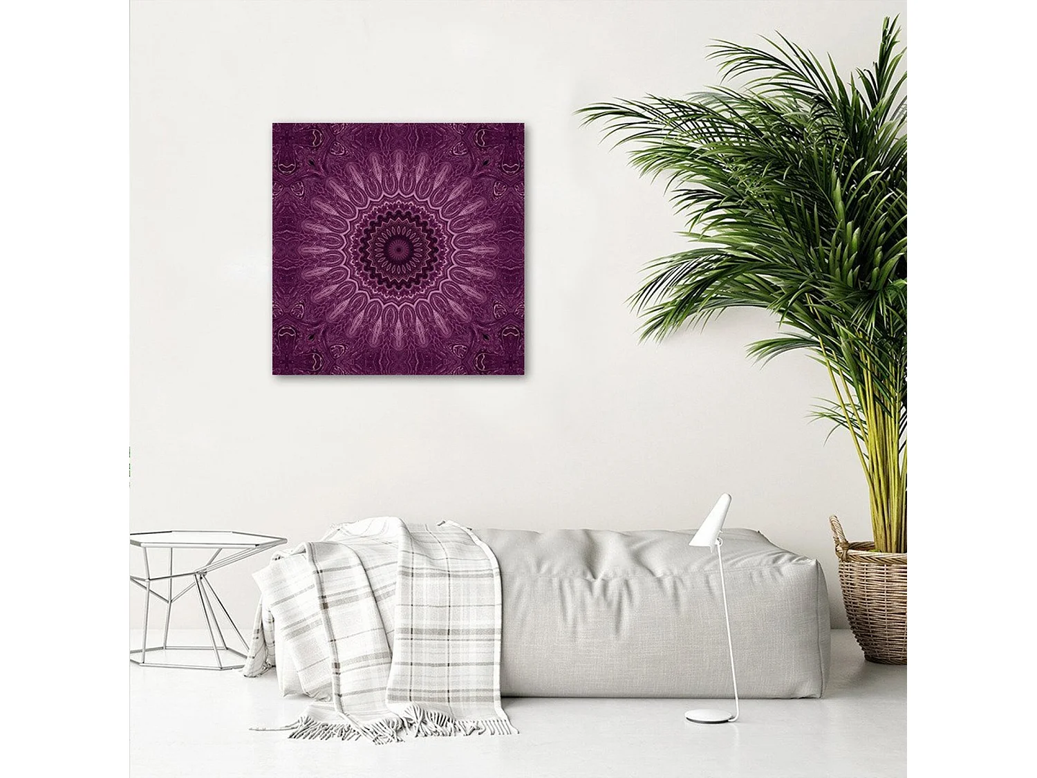 Tableau bois mandala 2 - 60 x 60 cm