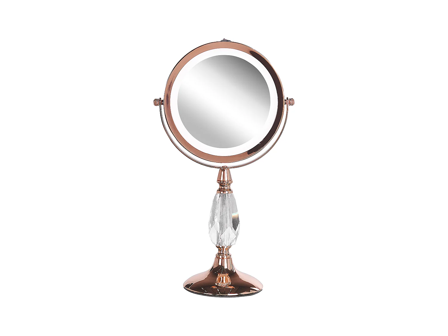 Miroir de table LED MAURY Rose doré