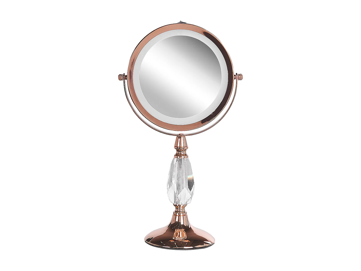 Miroir de table LED MAURY Rose doré