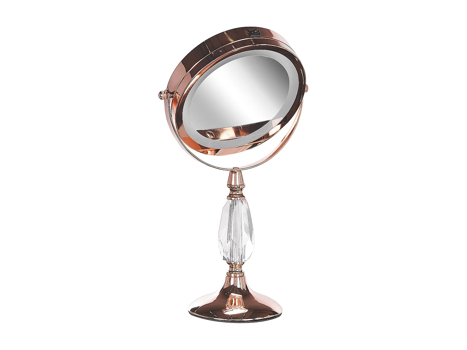 Miroir de table LED MAURY Rose doré