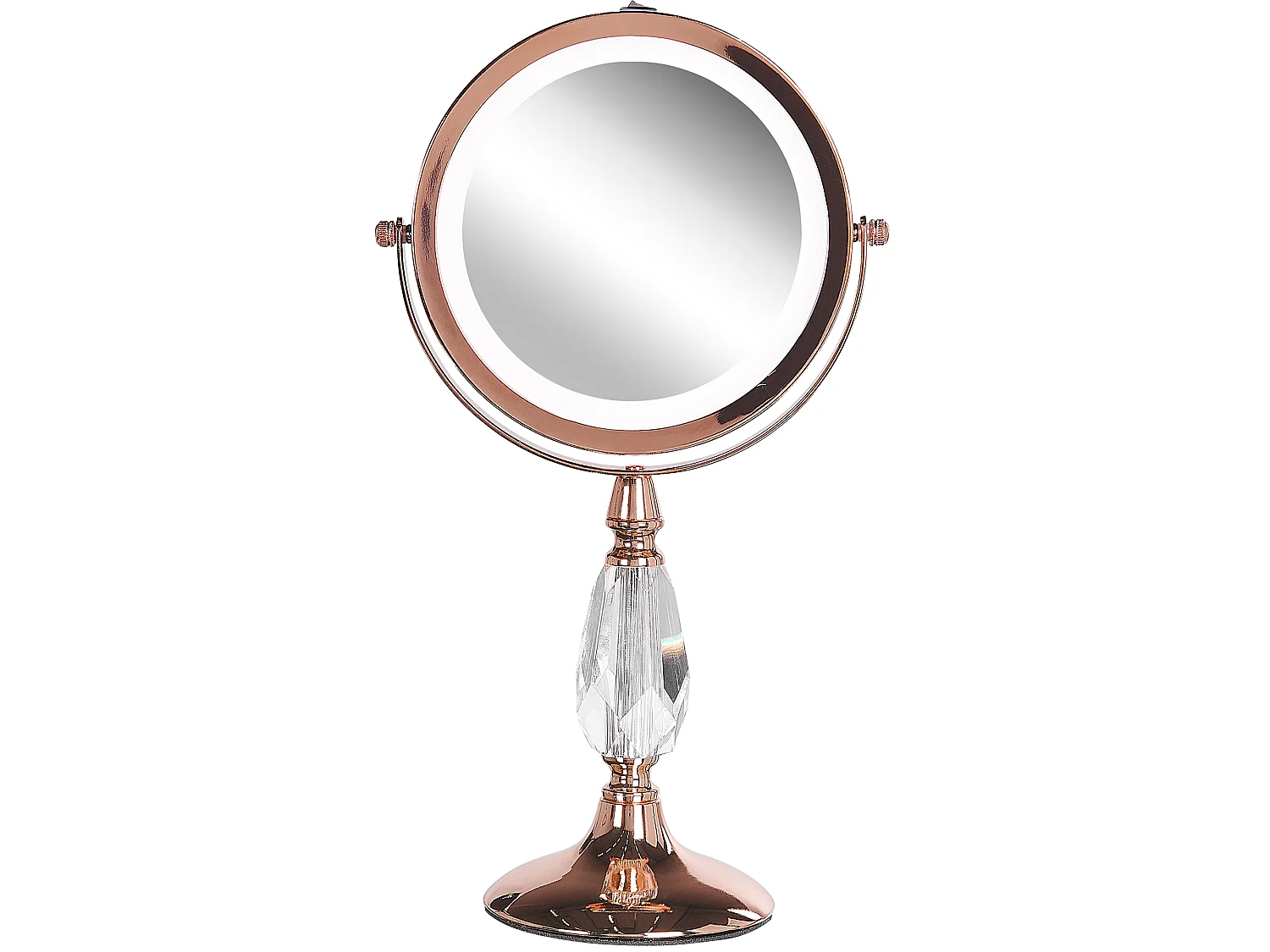 Miroir de table LED MAURY Rose doré