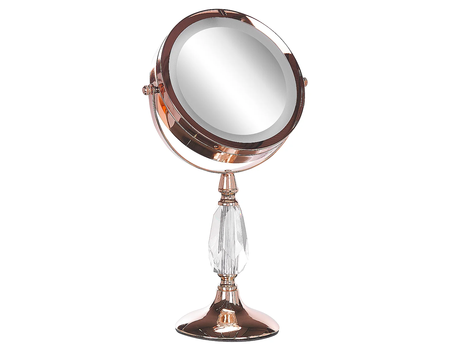 Miroir de table LED MAURY Rose doré