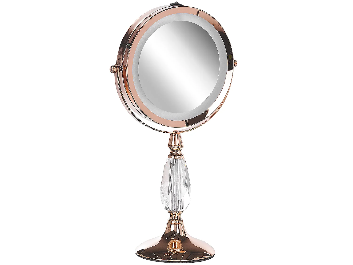 Miroir de table LED MAURY Rose doré
