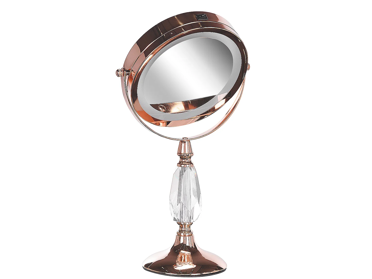 Miroir de table LED MAURY Rose doré