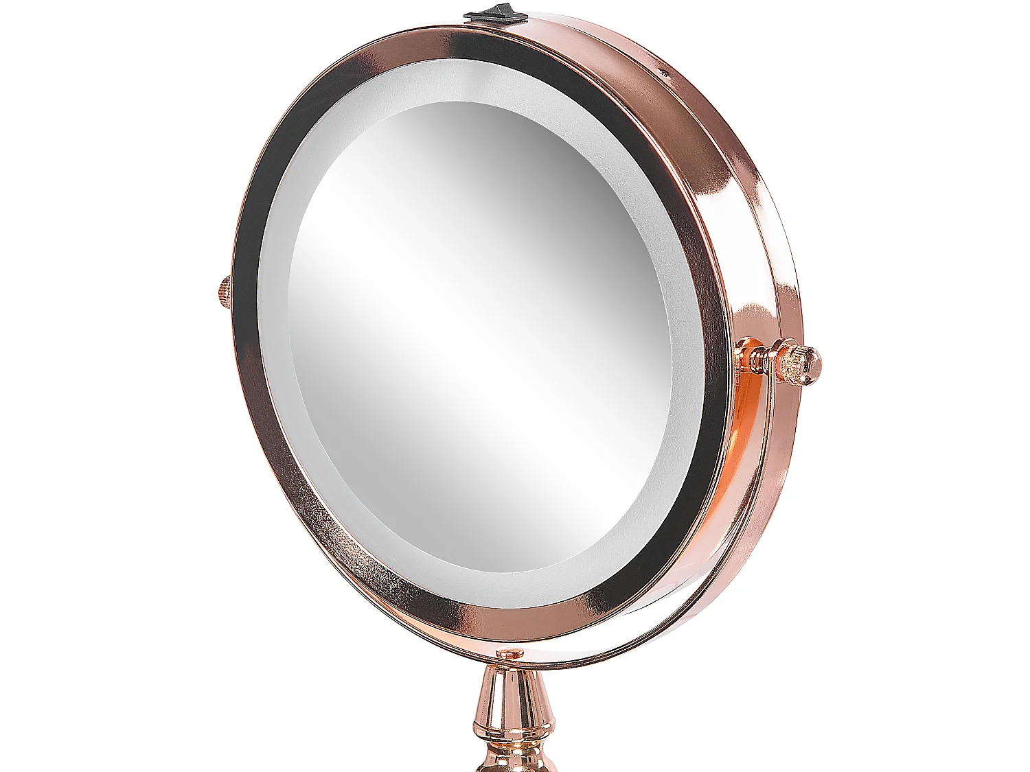 Miroir de table LED MAURY Rose doré