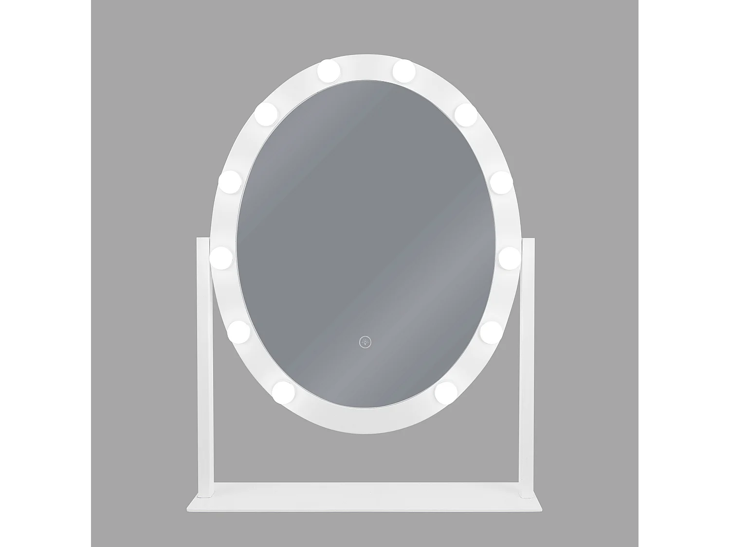 Miroir de coiffeuse LED ROSTRENEN Blanc