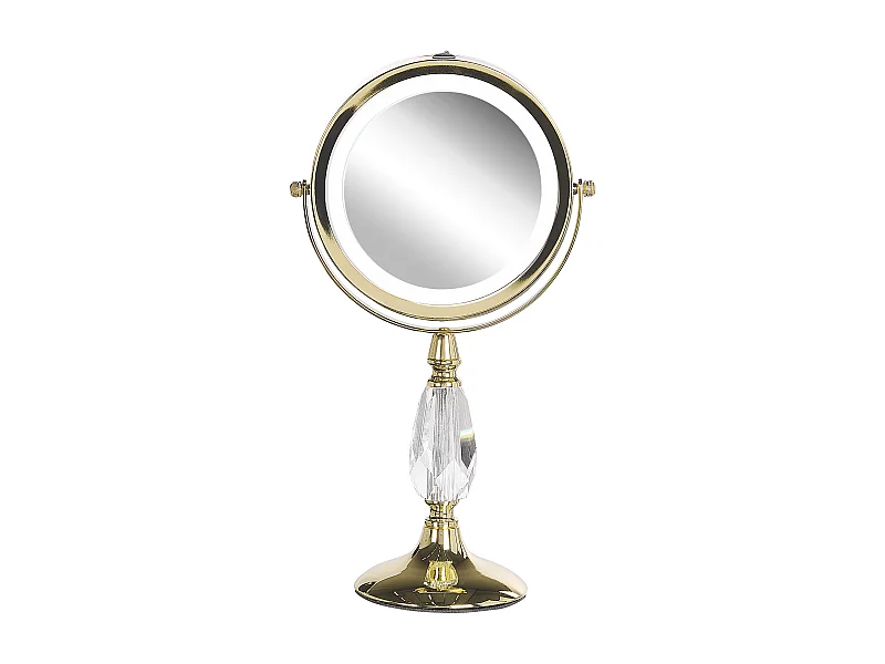 Espelho de maquilhagem LED MAURY Dourado