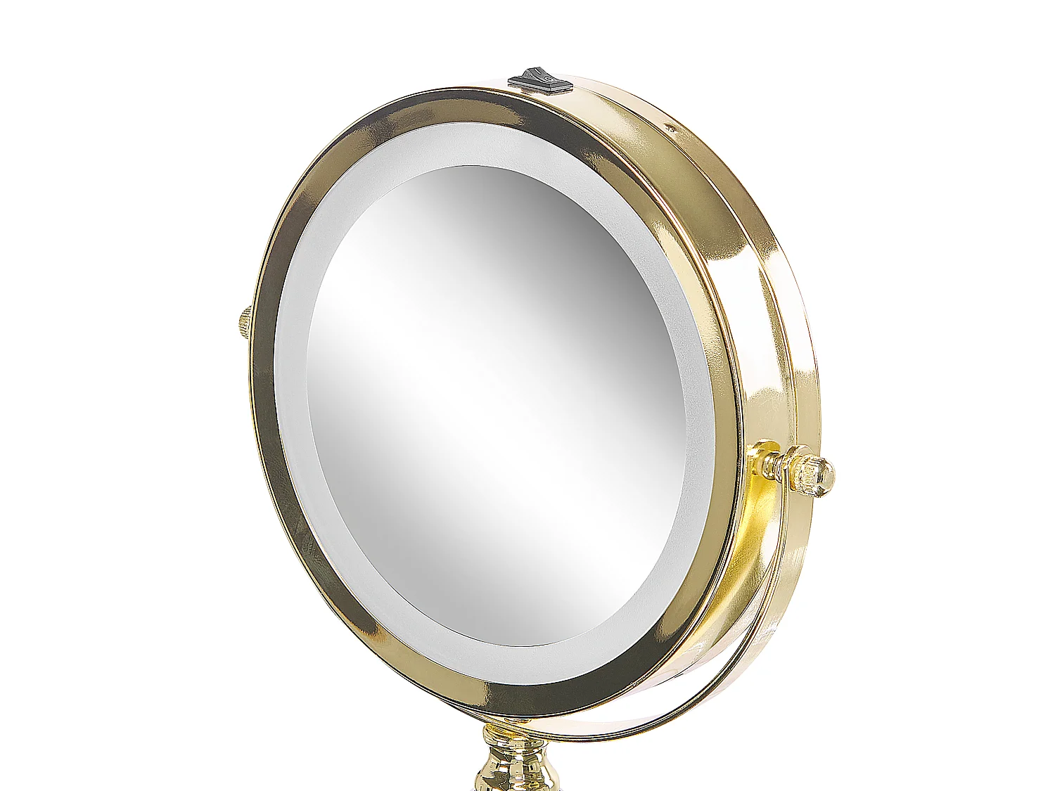 Kosmetikspiegel LED CLAIRA Gold