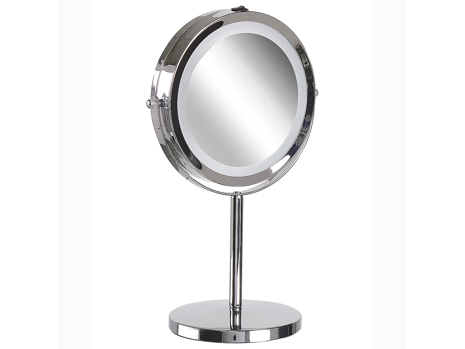 Glamouröser Kosmetikspiegel LED-Beleuchtung silber Vergrößerung Verdun