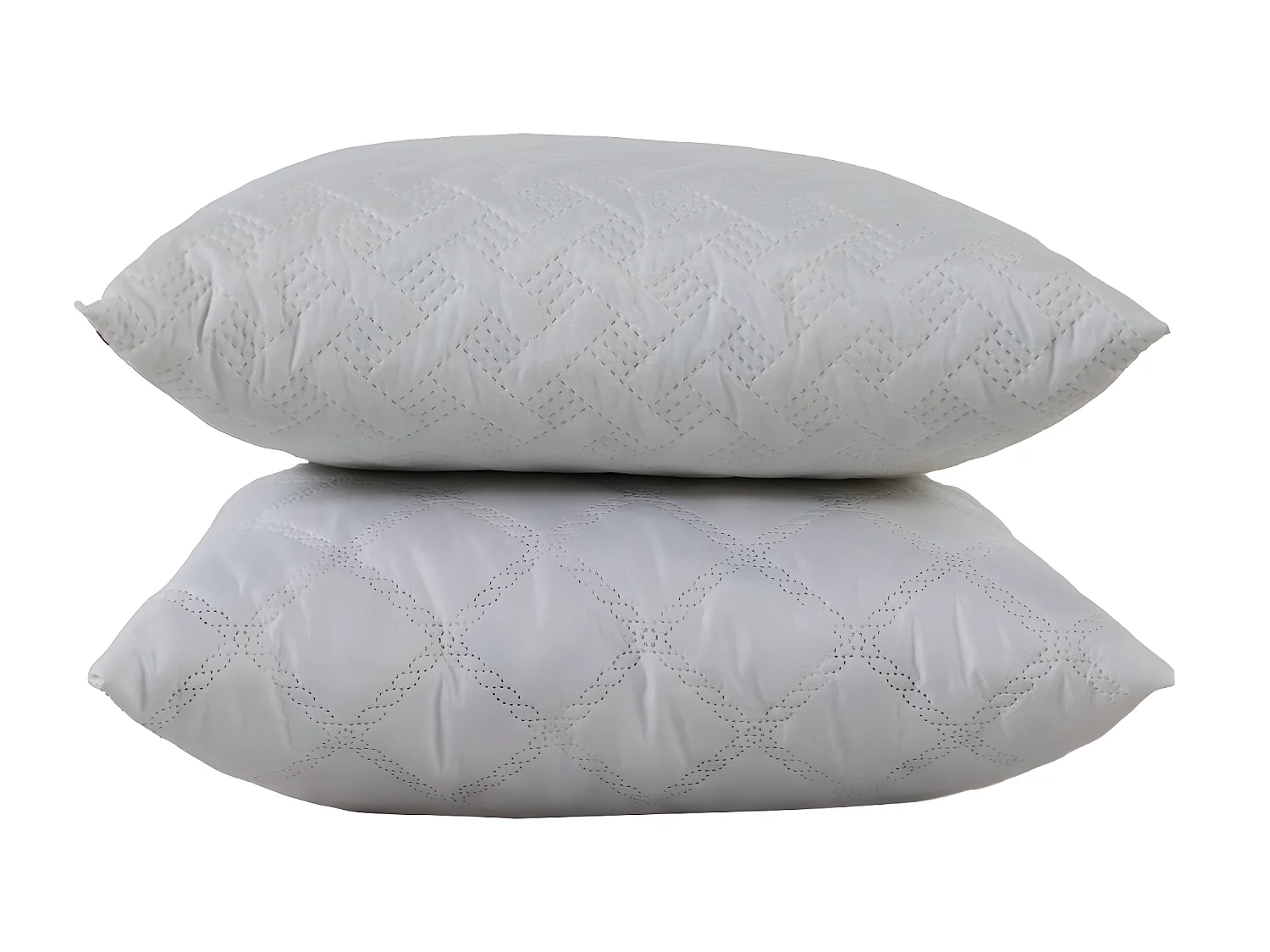 2 Oreillers en flocons accueil mémoire de forme - 60x60cm