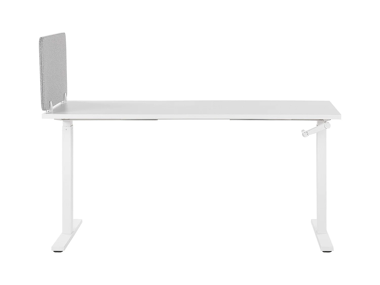 Schreibtisch Trennwand Akustik Polster hellgrau 72 x 40 cm Schallschutz Wally