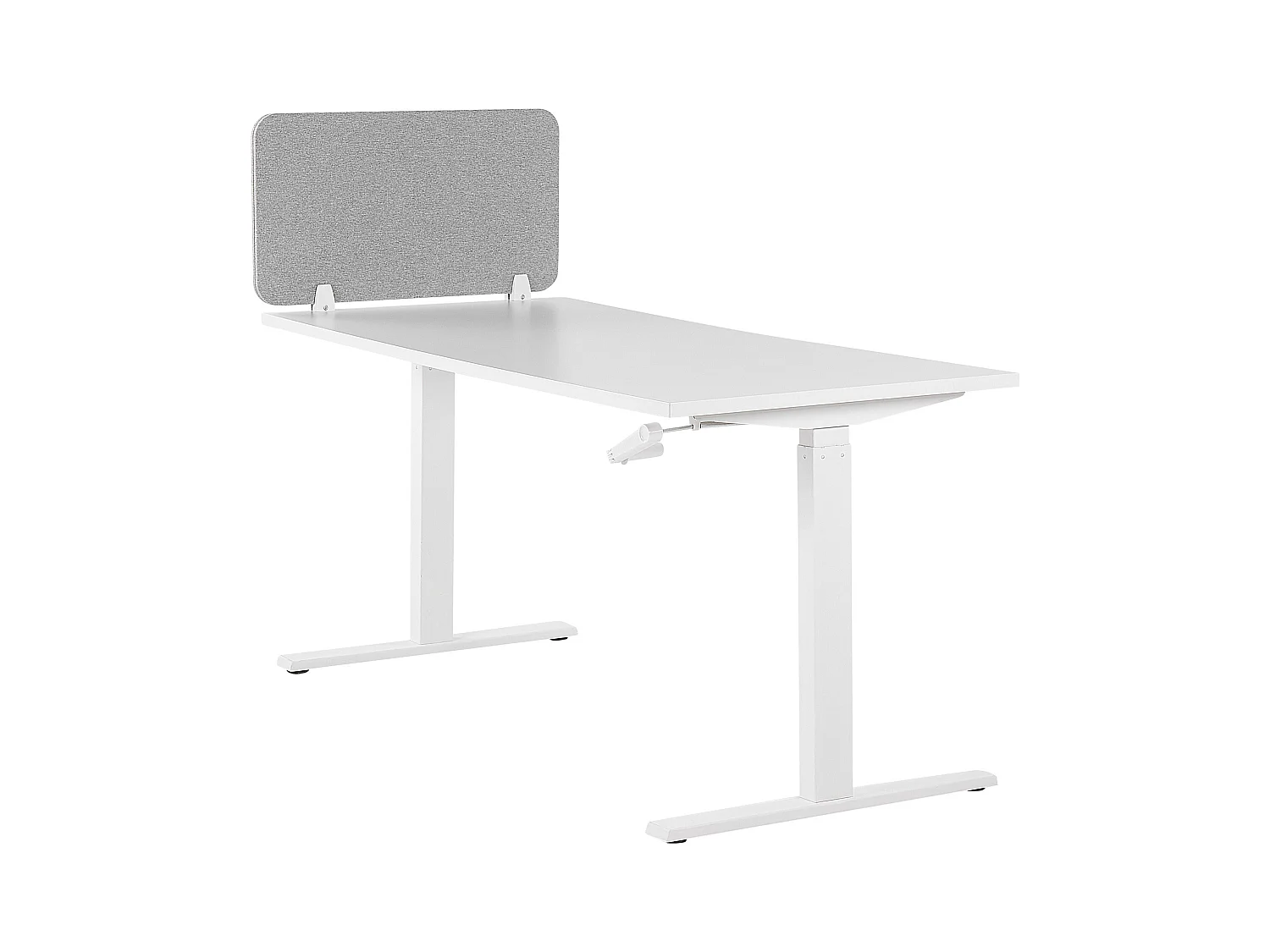 Schreibtisch Trennwand Akustik Polster hellgrau 72 x 40 cm Schallschutz Wally