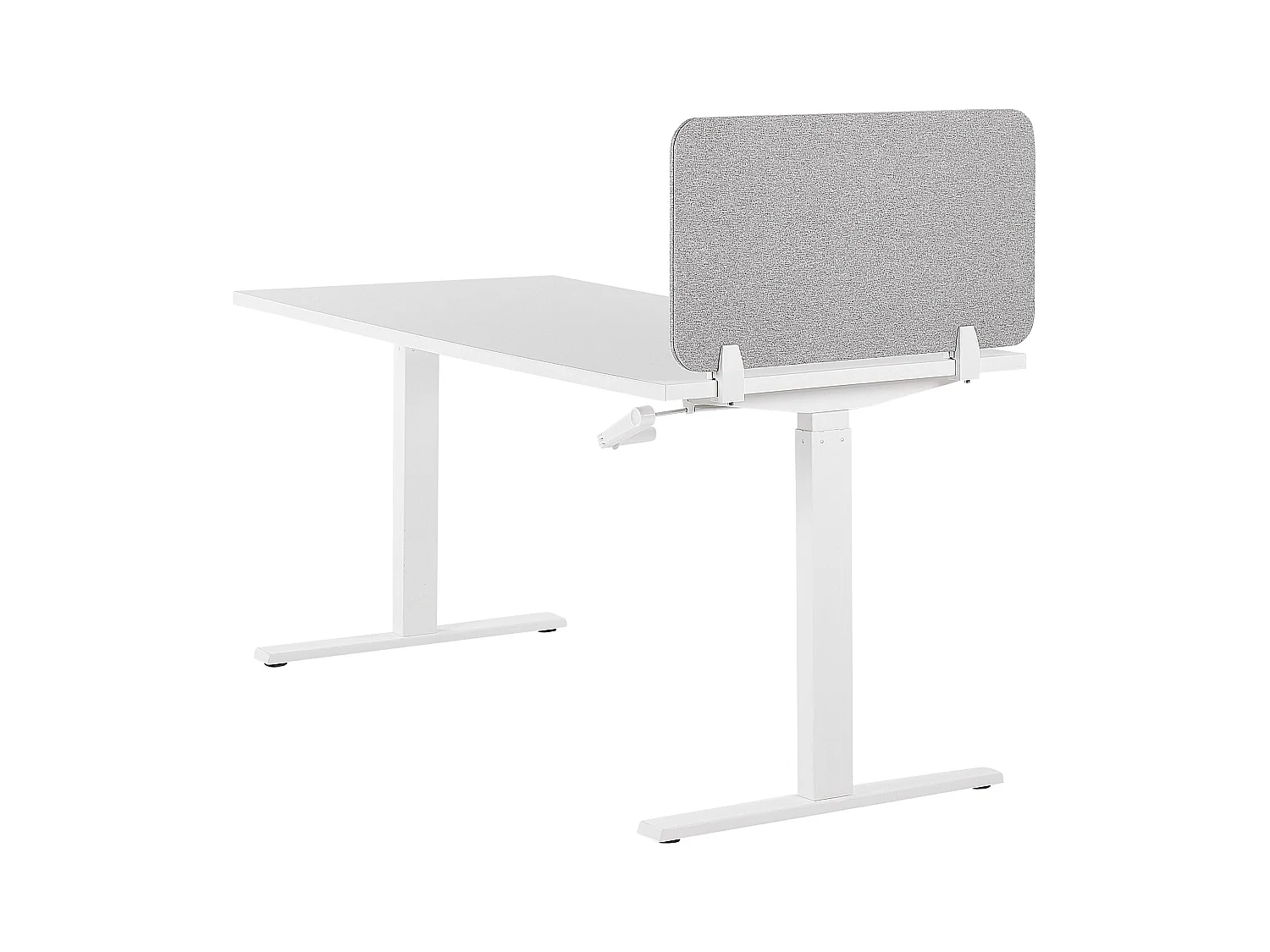 Schreibtisch Trennwand Akustik Polster hellgrau 72 x 40 cm Schallschutz Wally