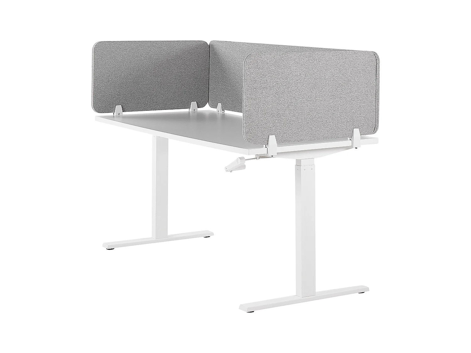 Schreibtisch Trennwand Akustik Polster hellgrau 72 x 40 cm Schallschutz Wally
