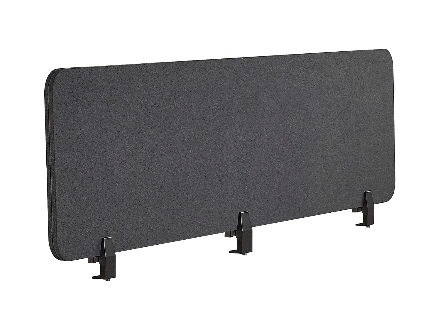 Séparateur de bureau 180 x 40 cm gris foncé WALLY