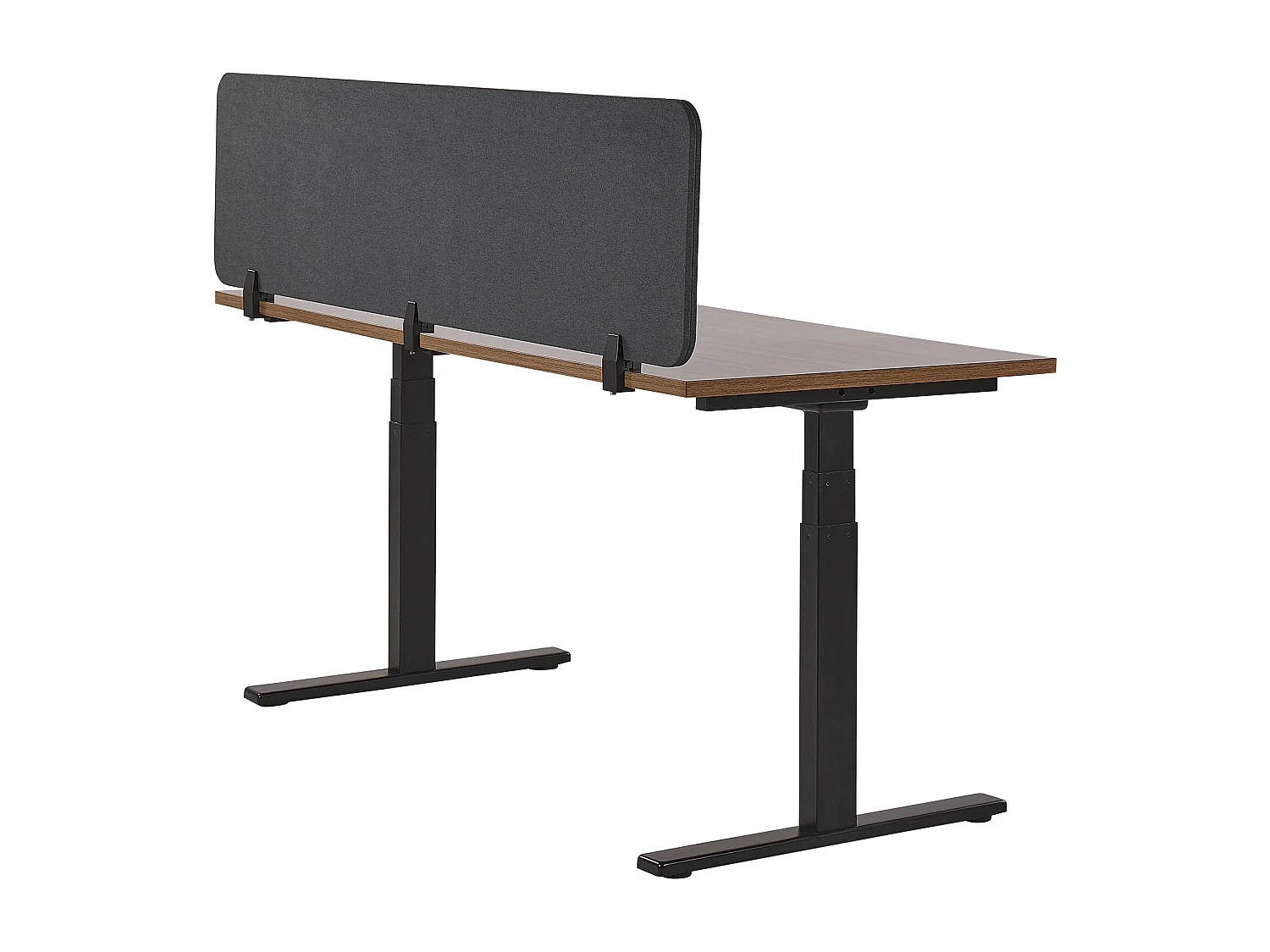 Painel divisor de secretária cinzento escuro 180 x 40 cm WALLY