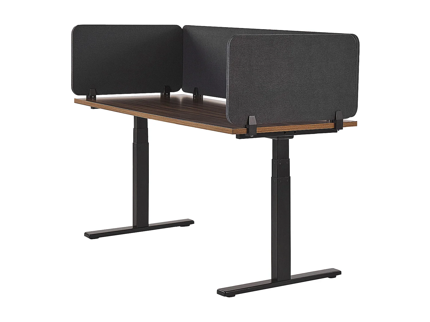 Painel divisor de secretária cinzento escuro 180 x 40 cm WALLY