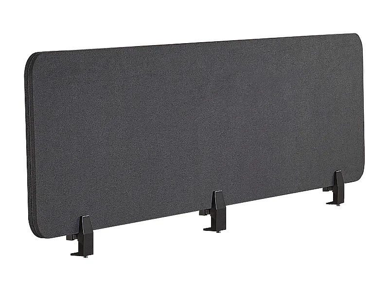 Séparateur de bureau 180 x 40 cm gris foncé WALLY