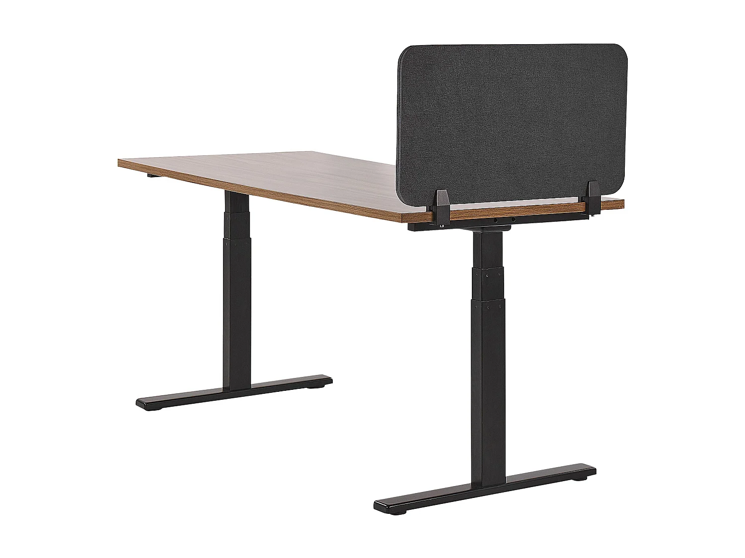 Bureauscherm donkergrijs 160 x 40 cm WALLY