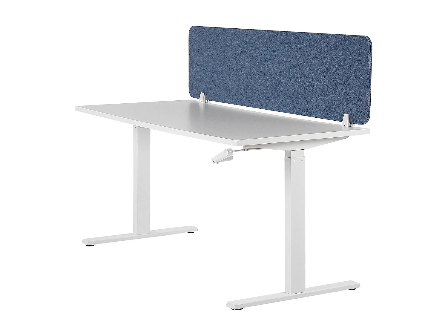 Bureauscherm blauw 160 x 40 cm WALLY