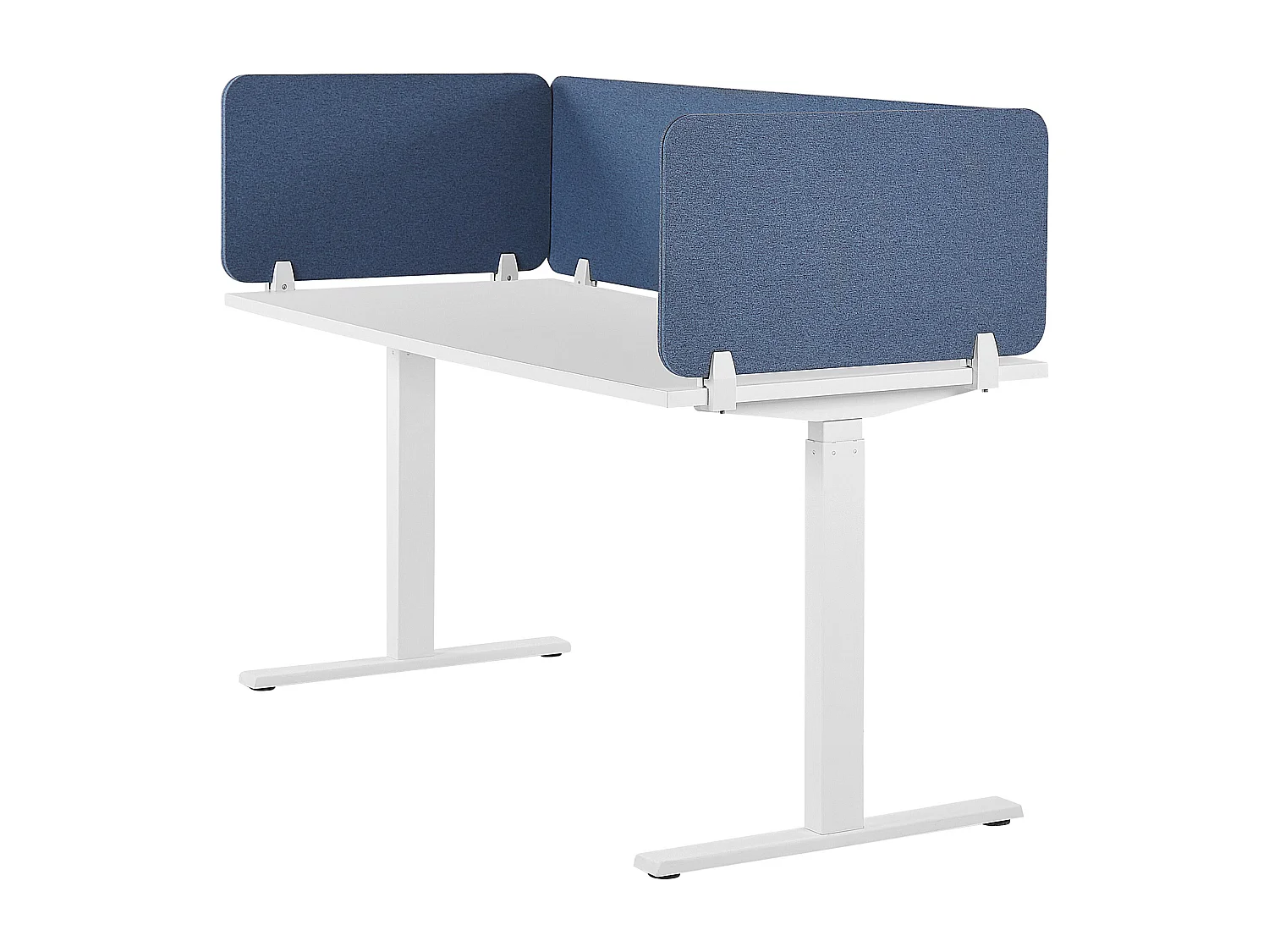 Bureauscherm blauw 160 x 40 cm WALLY