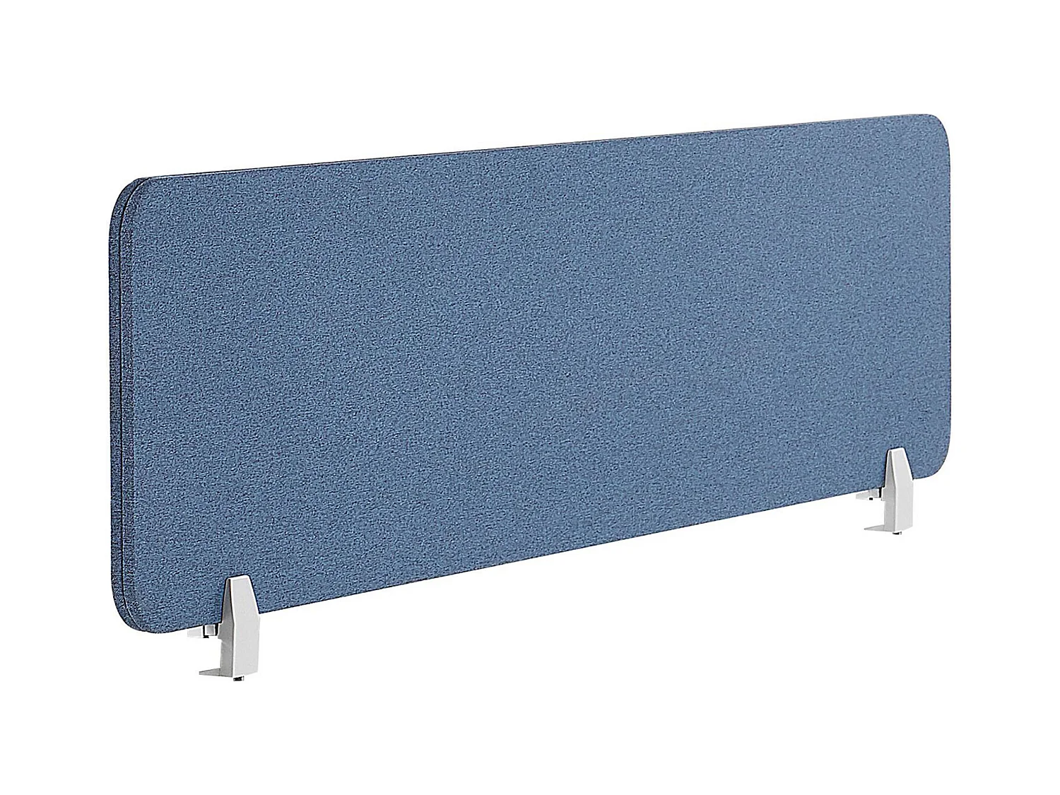 Schreibtisch Trennwand Akustik Polster blau 160 x 40 cm Schallschutz Wally