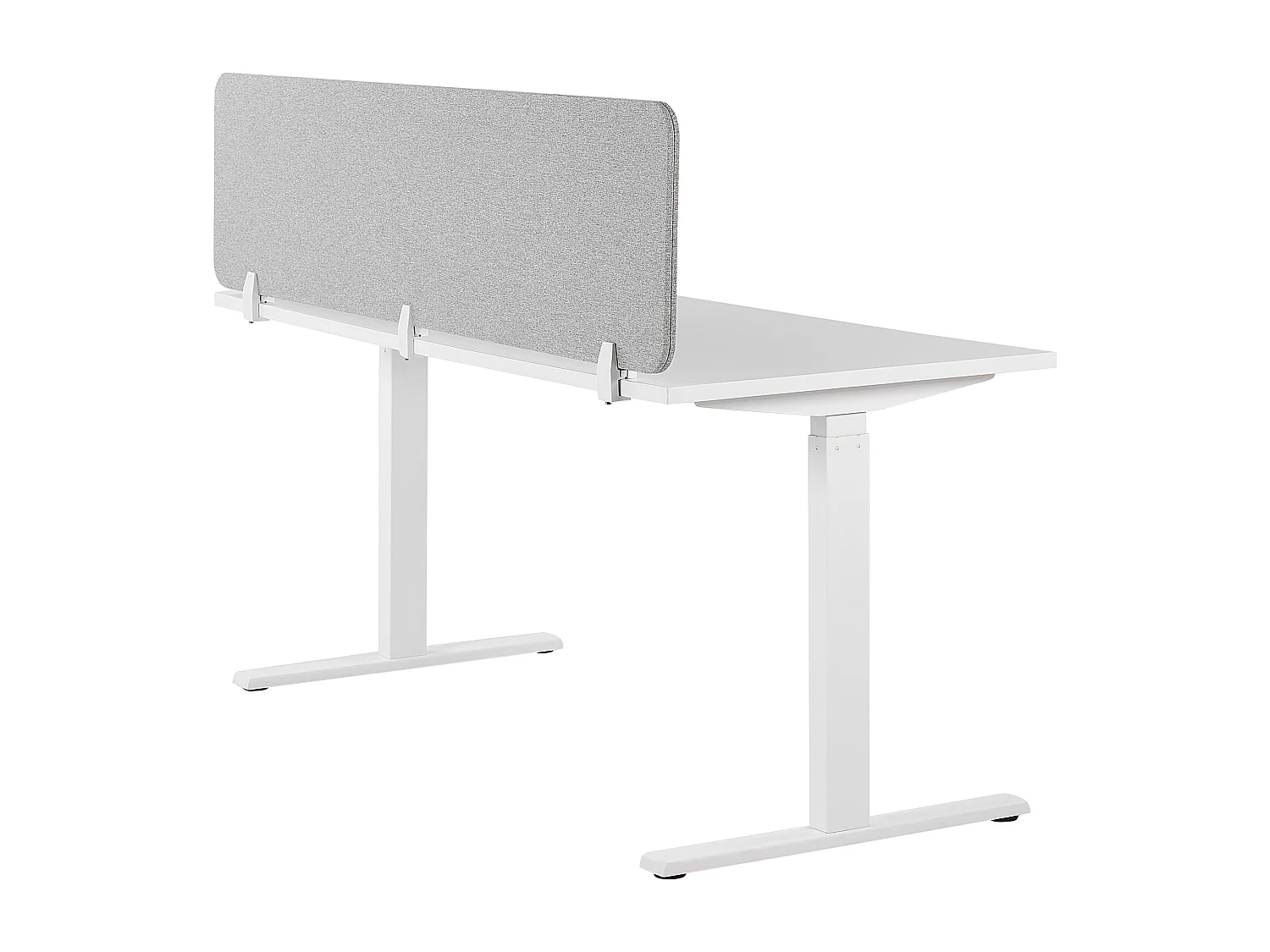 Bureauscherm lichtgrijs 180 x 40 cm WALLY