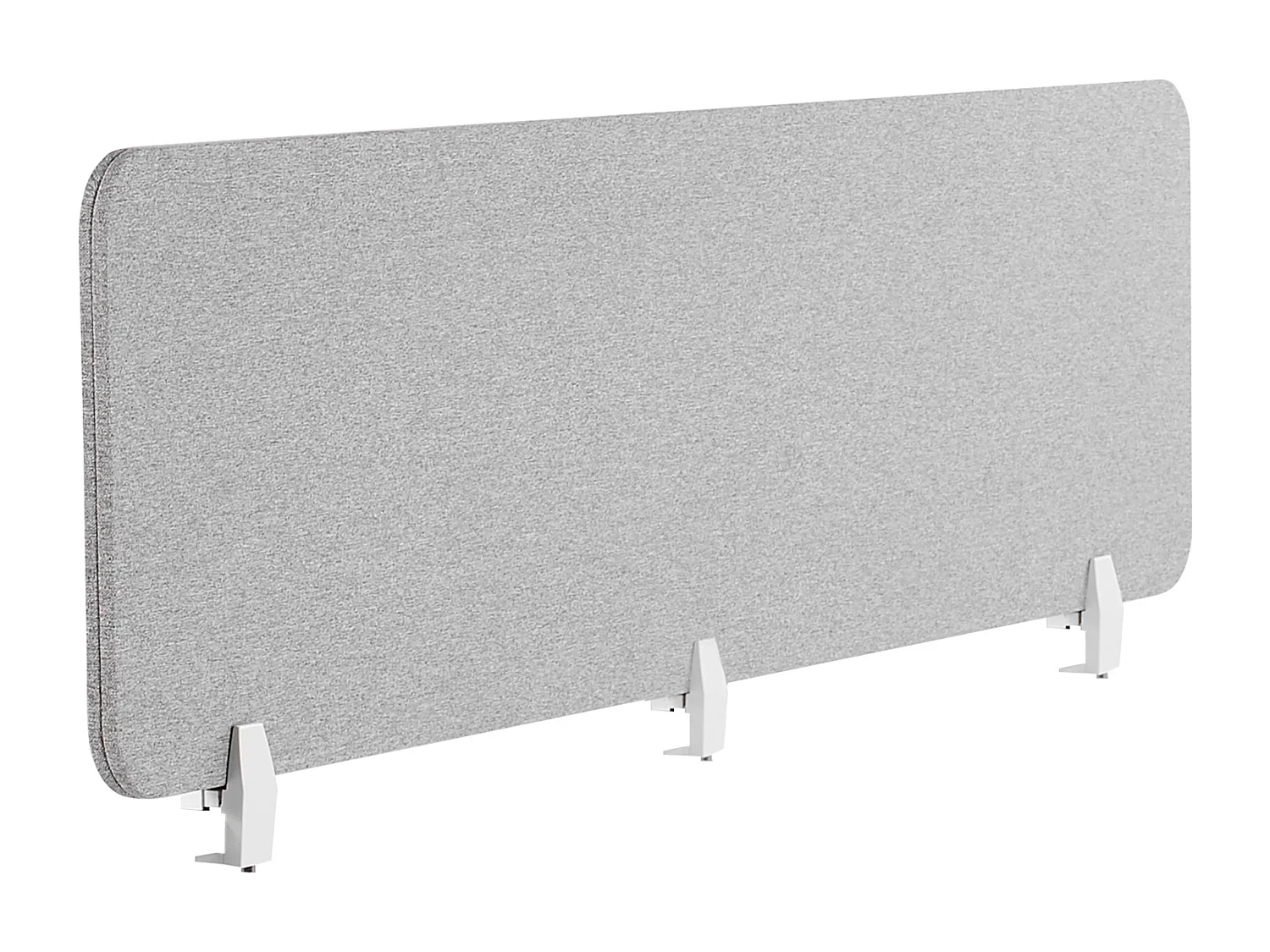 Pannello divisorio per scrivania grigio chiaro 180 x 40 cm WALLY