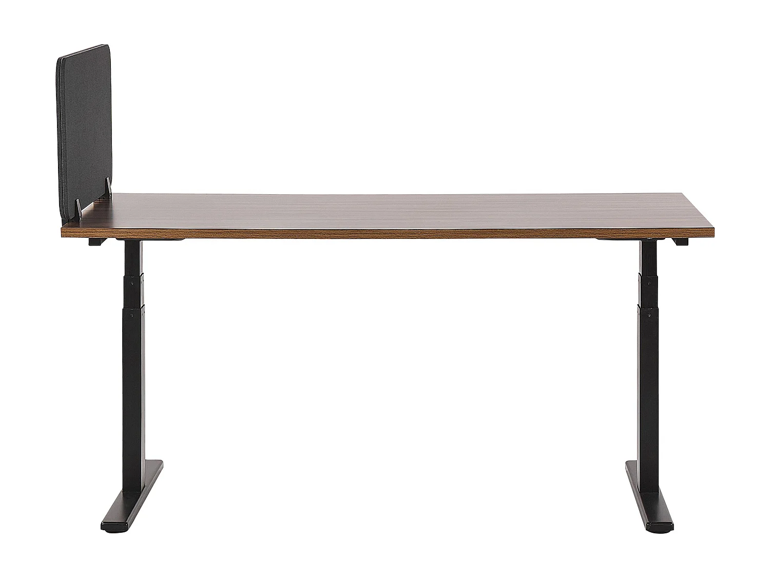 Bureauscherm donkergrijs 80 x 40 cm WALLY