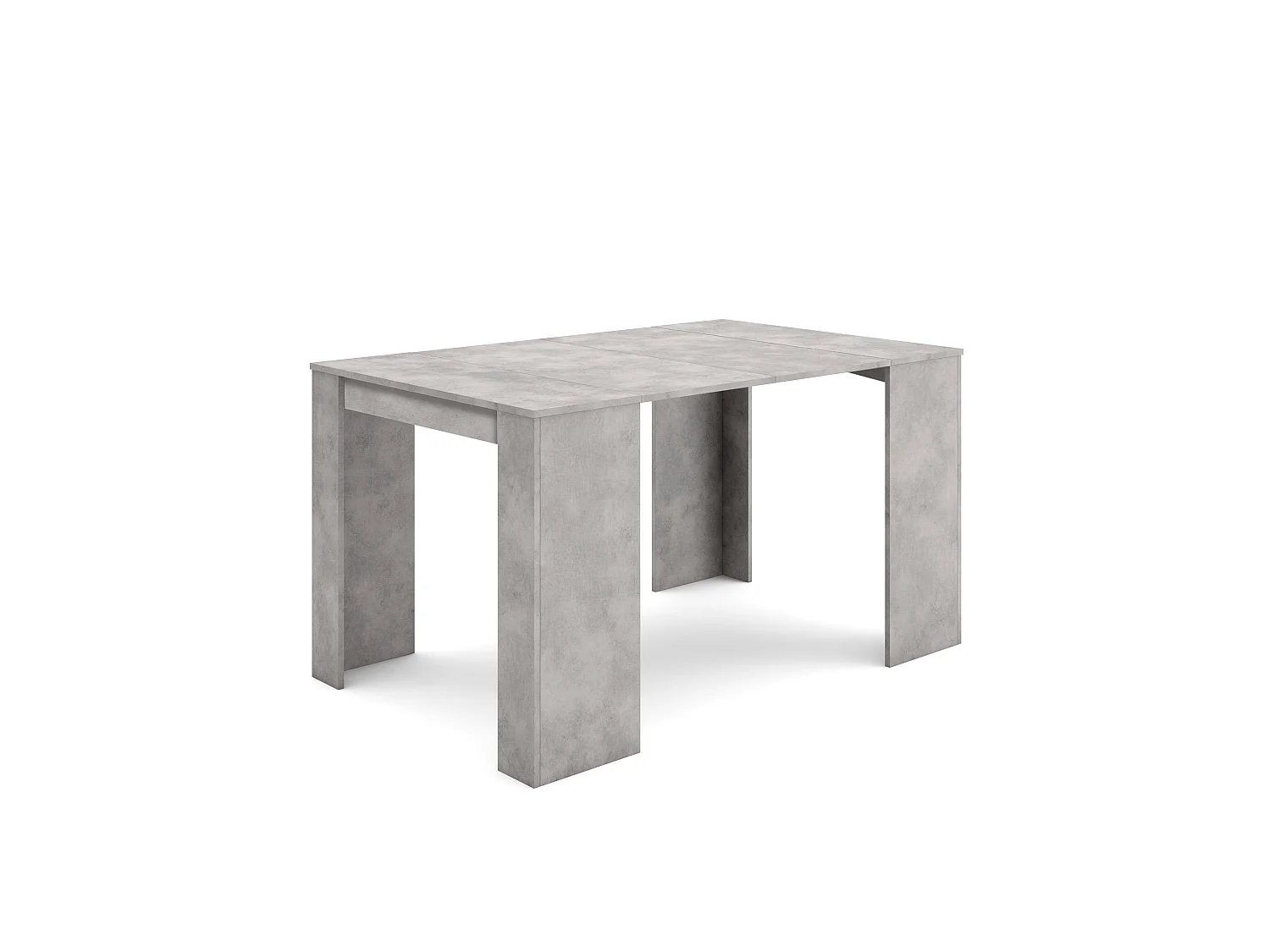 Uitschuifbare Consoletafel, 140x90x77cm, Voor 6 personen, Tafel, Cement