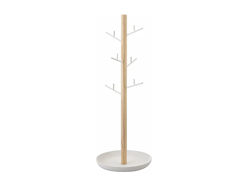 Arbre à bijoux avec 6 branches et socle récipient
