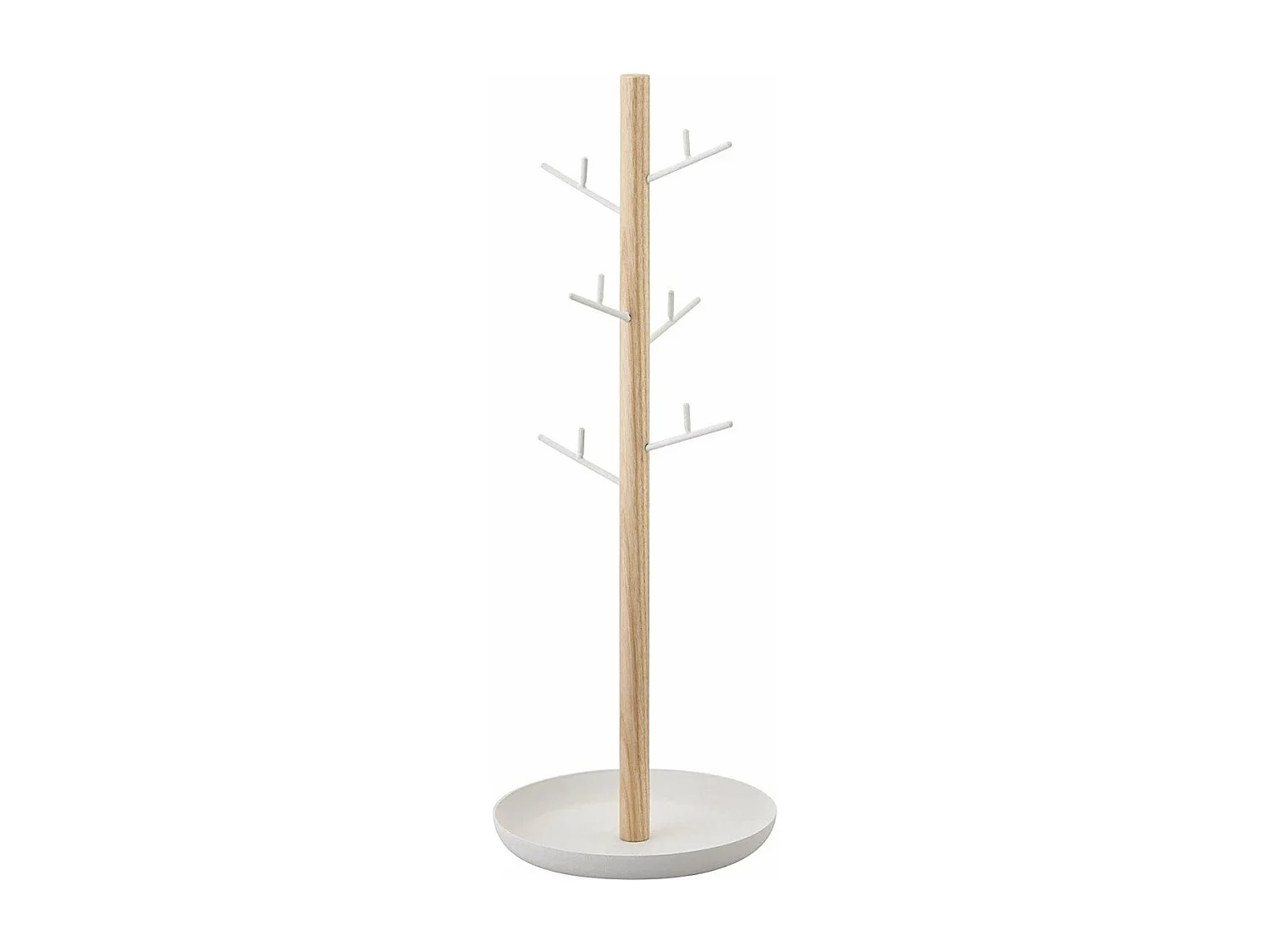Arbre à bijoux avec 6 branches et socle récipient