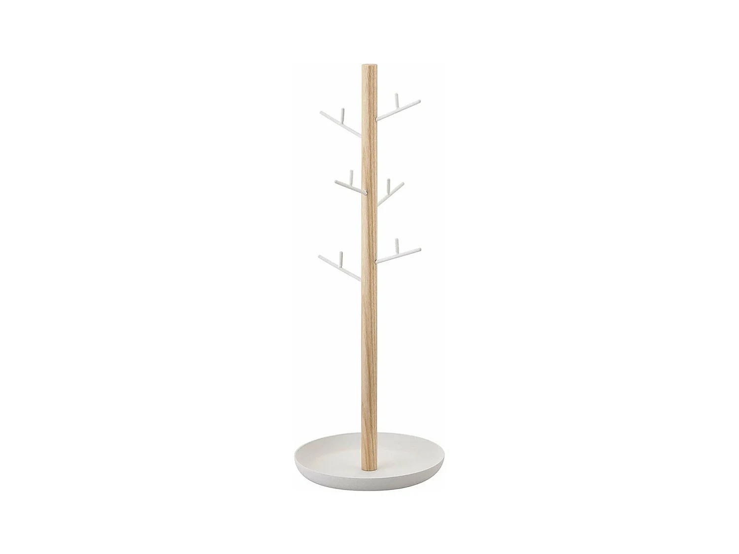Arbre à bijoux avec 6 branches et socle récipient