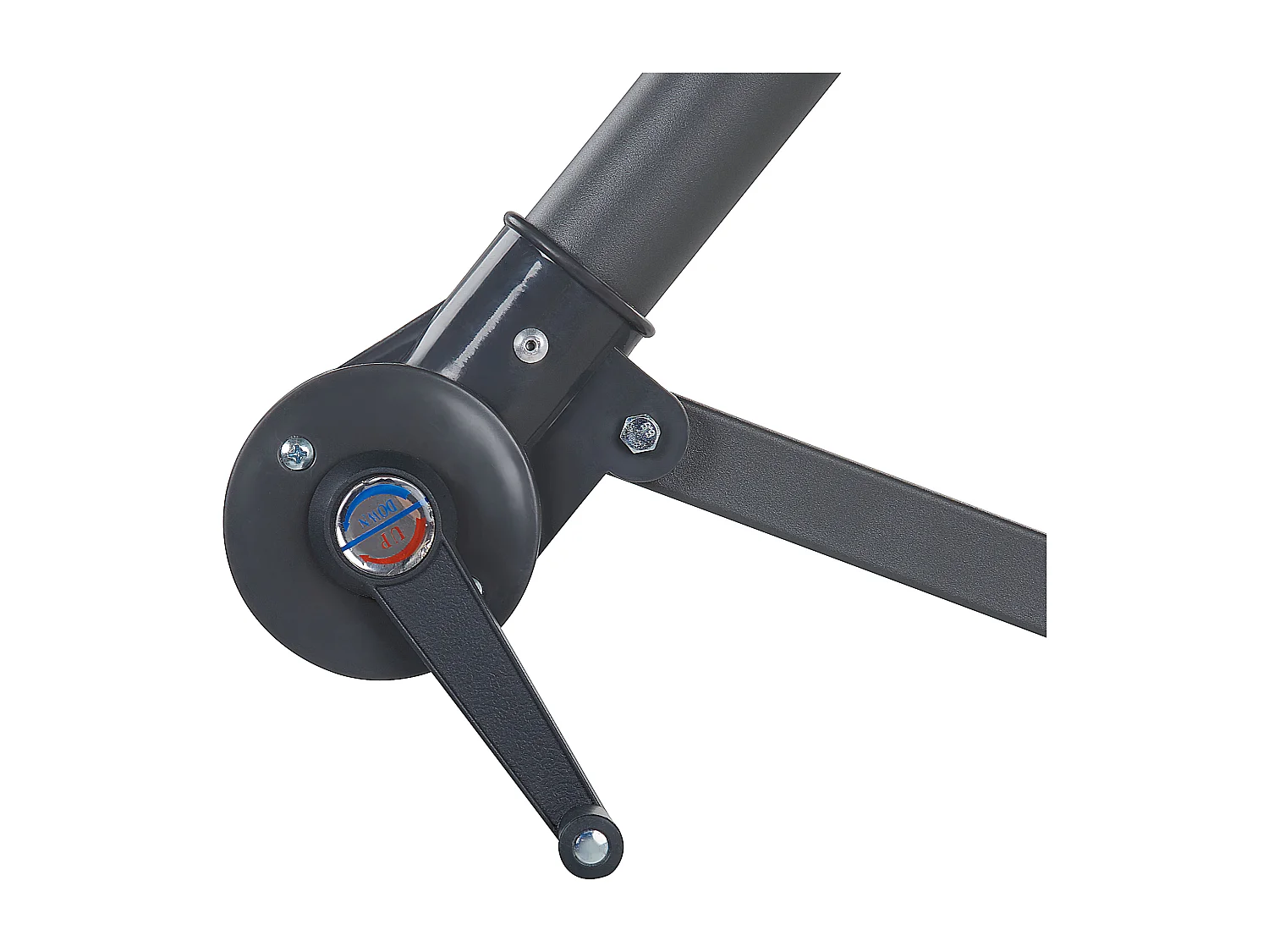 Parasol déporté LED 285 cm CORVAL Gris graphite