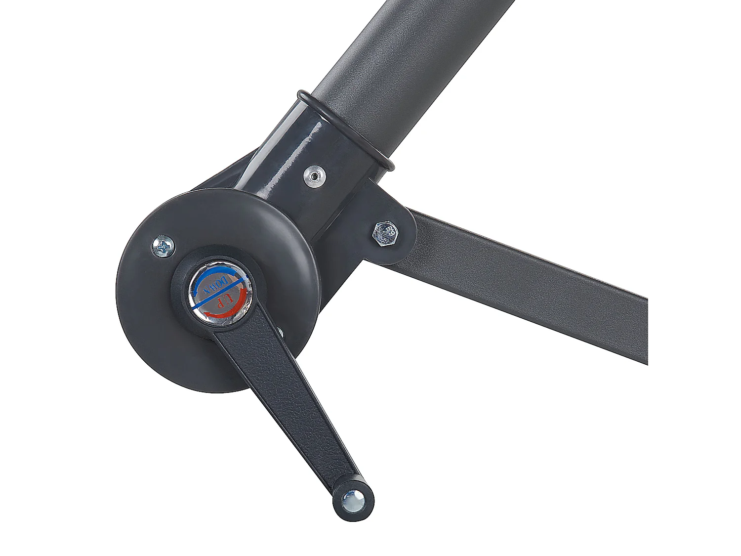 Parasol déporté LED 285 cm CORVAL Gris graphite