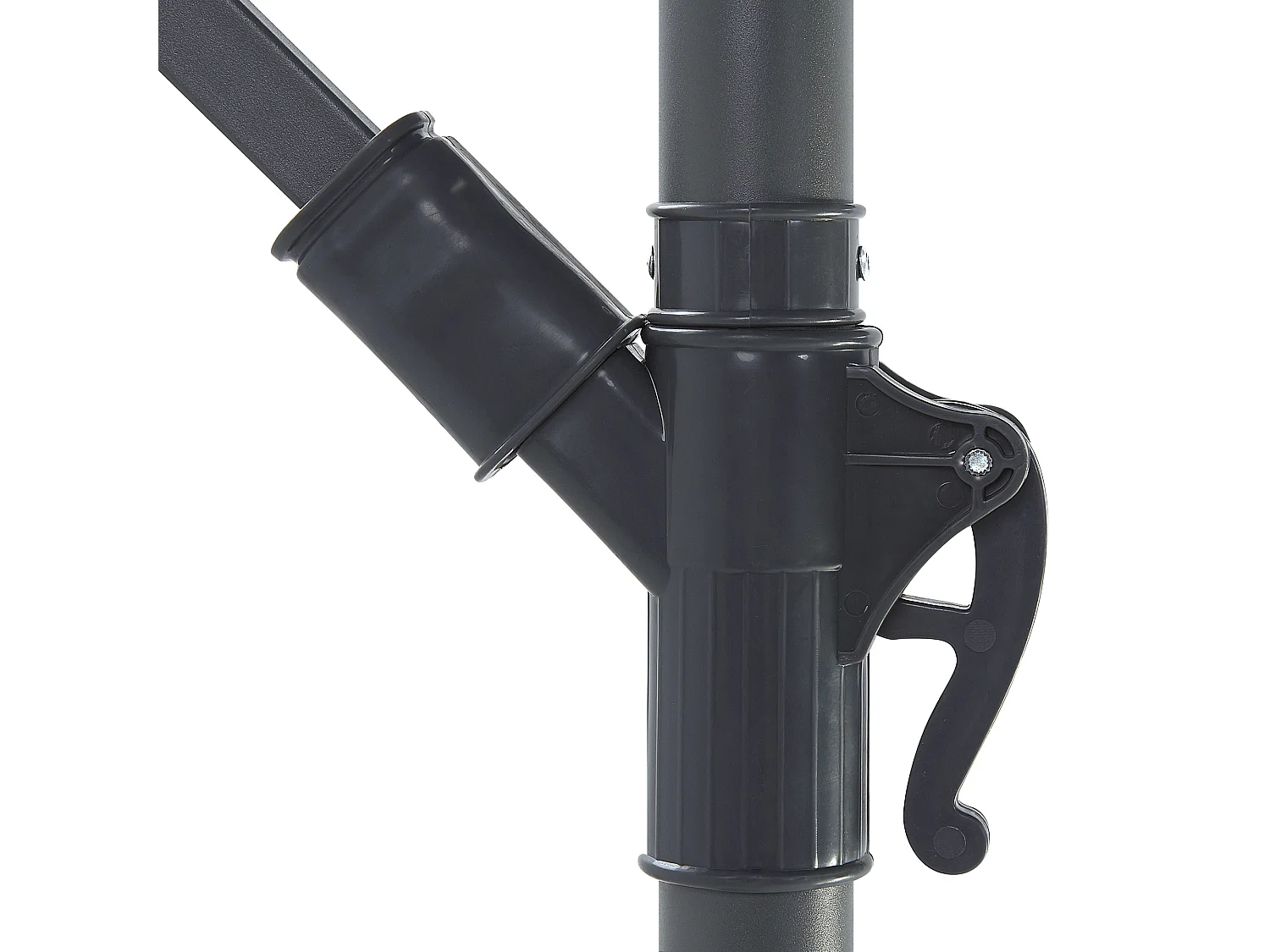 Parasol déporté LED 285 cm CORVAL Gris graphite