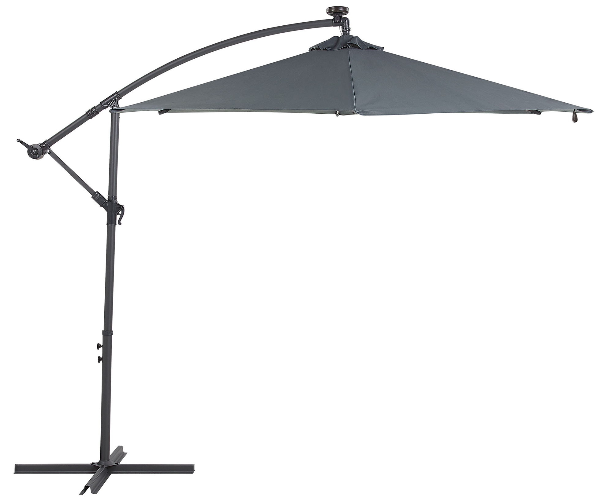 Parasol D Port Gris Graphite Avec Clairage Led Cm Corval