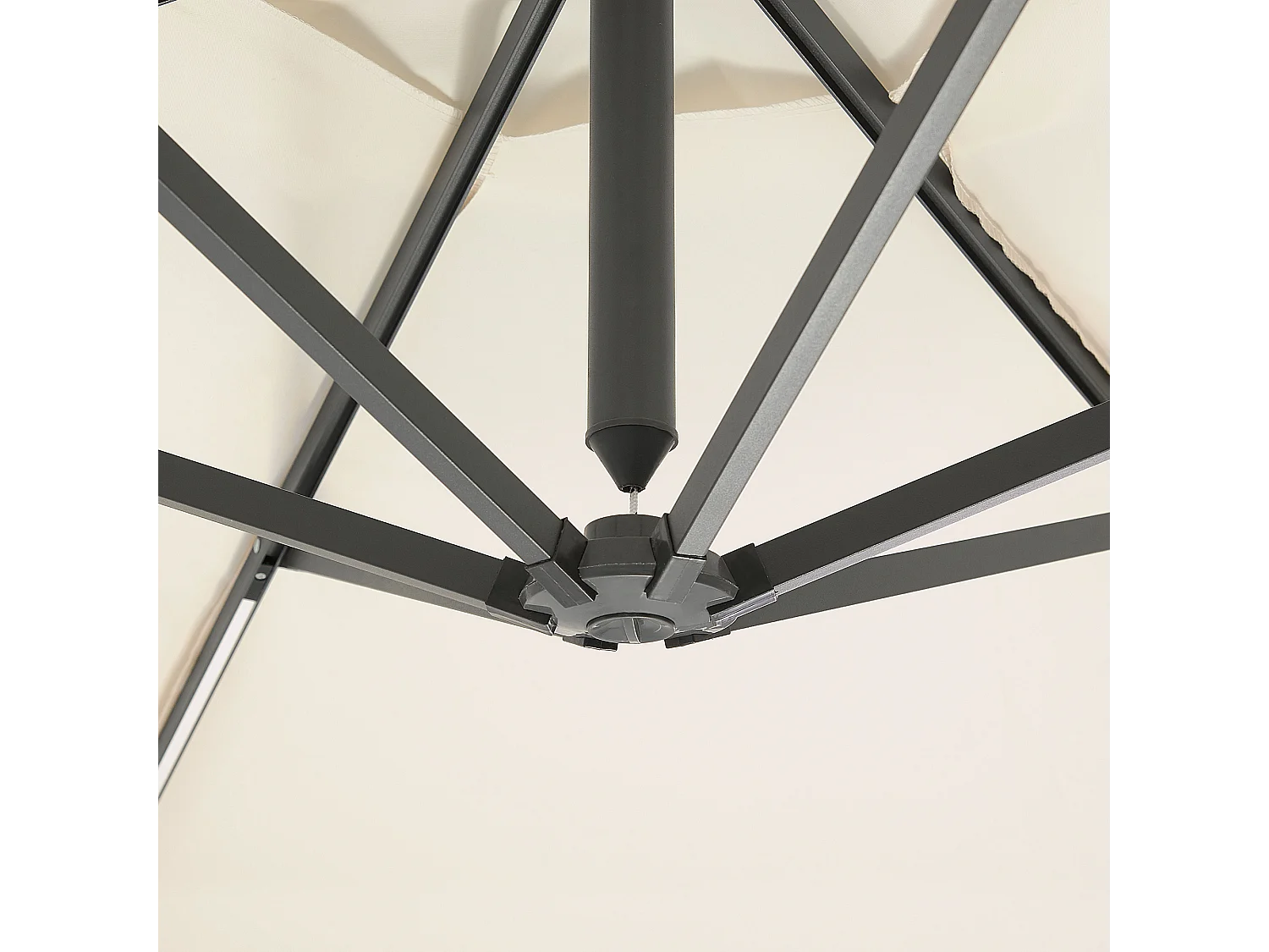 Cantilever parasol LED 285 cm CORVAL Beige