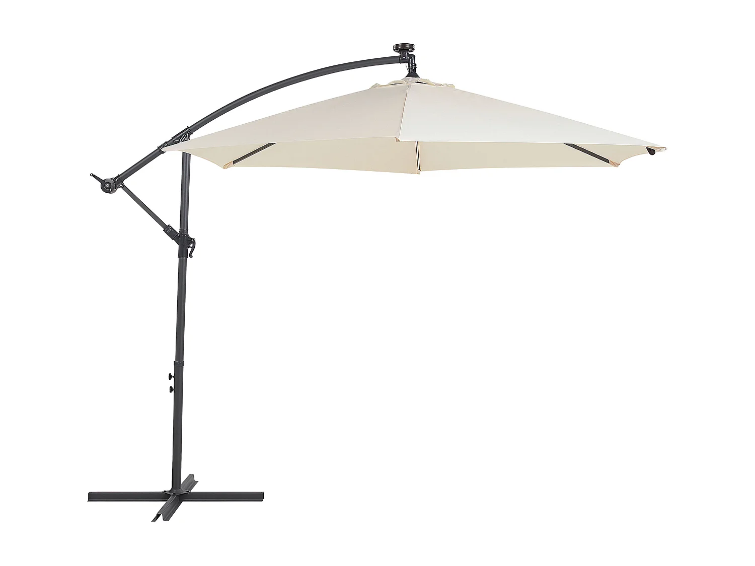 Parasol déporté LED 285 cm CORVAL Beige
