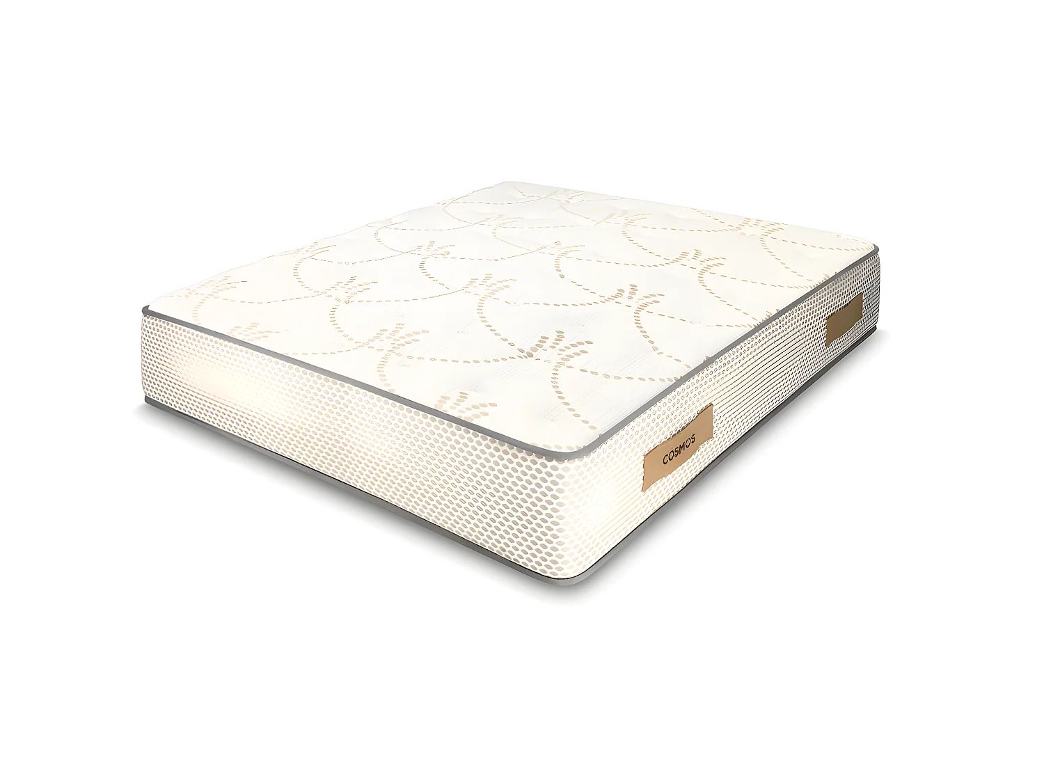Matelas mousse Cosmos White - 180x200cm - accueil mémoire de forme 50kg/m3 et 12 zones - 28 cm