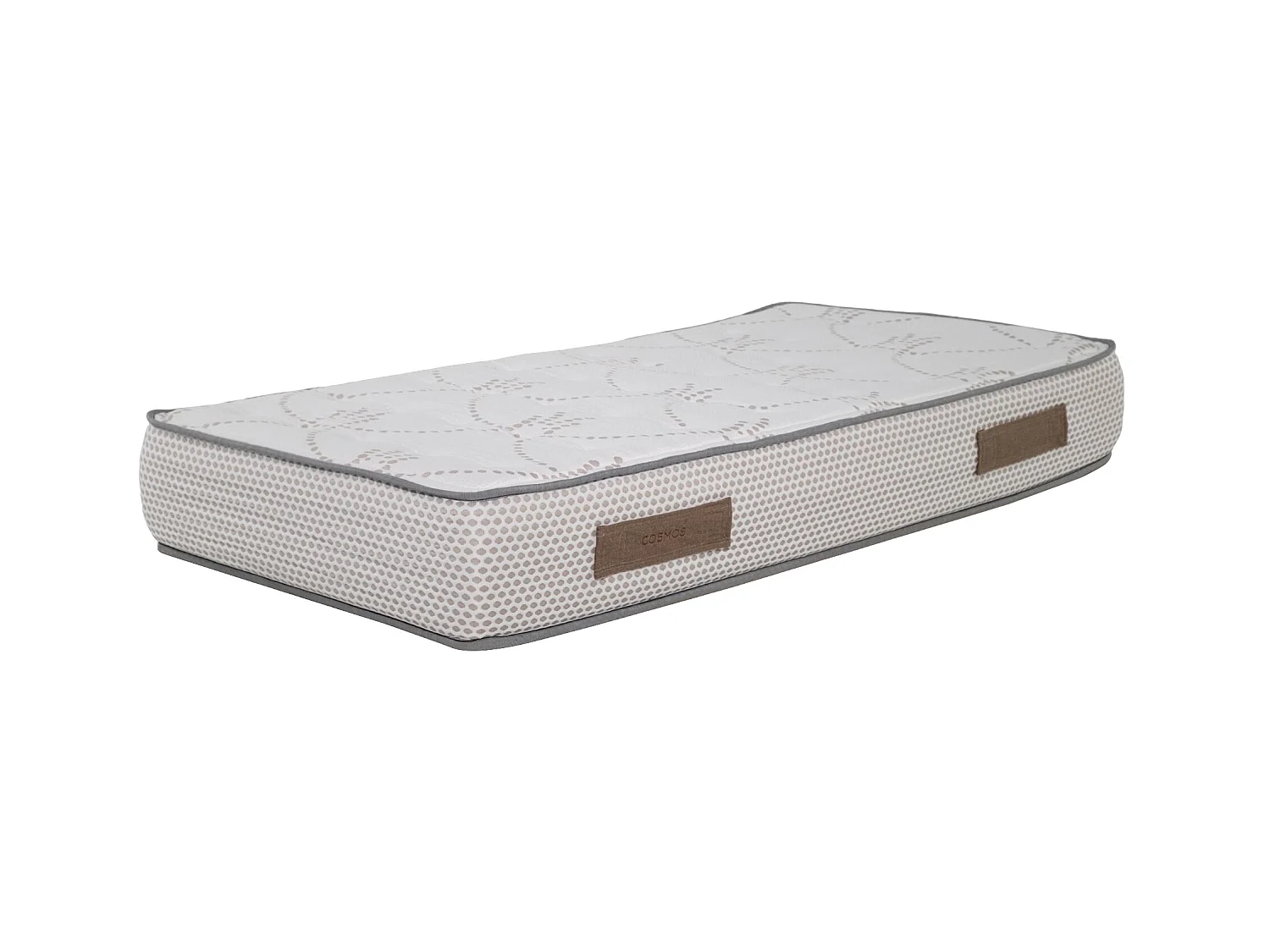 Matelas mousse Cosmos White - 90x190cm - accueil mémoire de forme 50kg/m3 et 12 zones - 28 cm