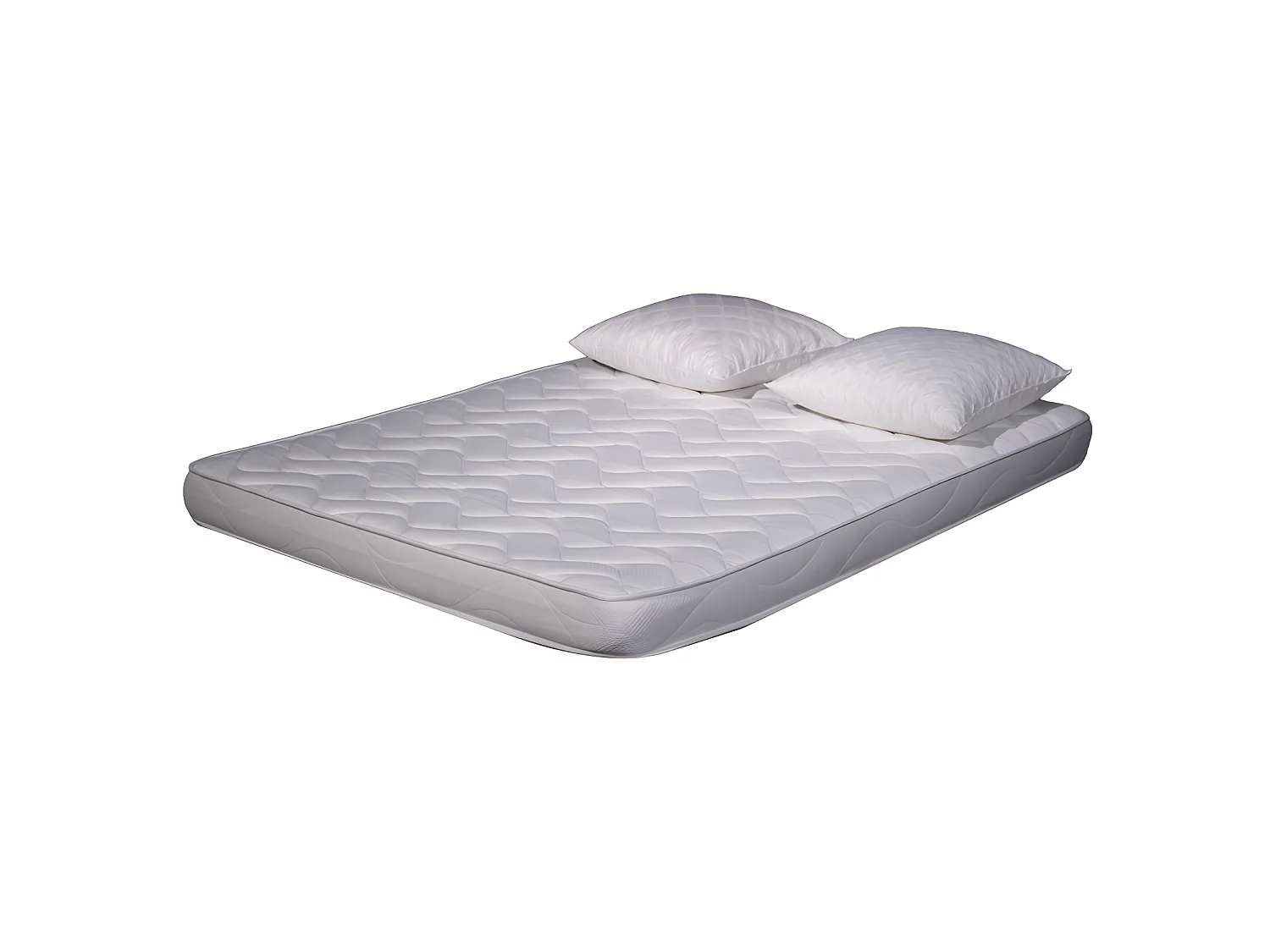 Matelas mousse ECO - 160x200 et 2 Oreillers accueil mémoire de forme 60x60cm - mousse  - 14 cm
