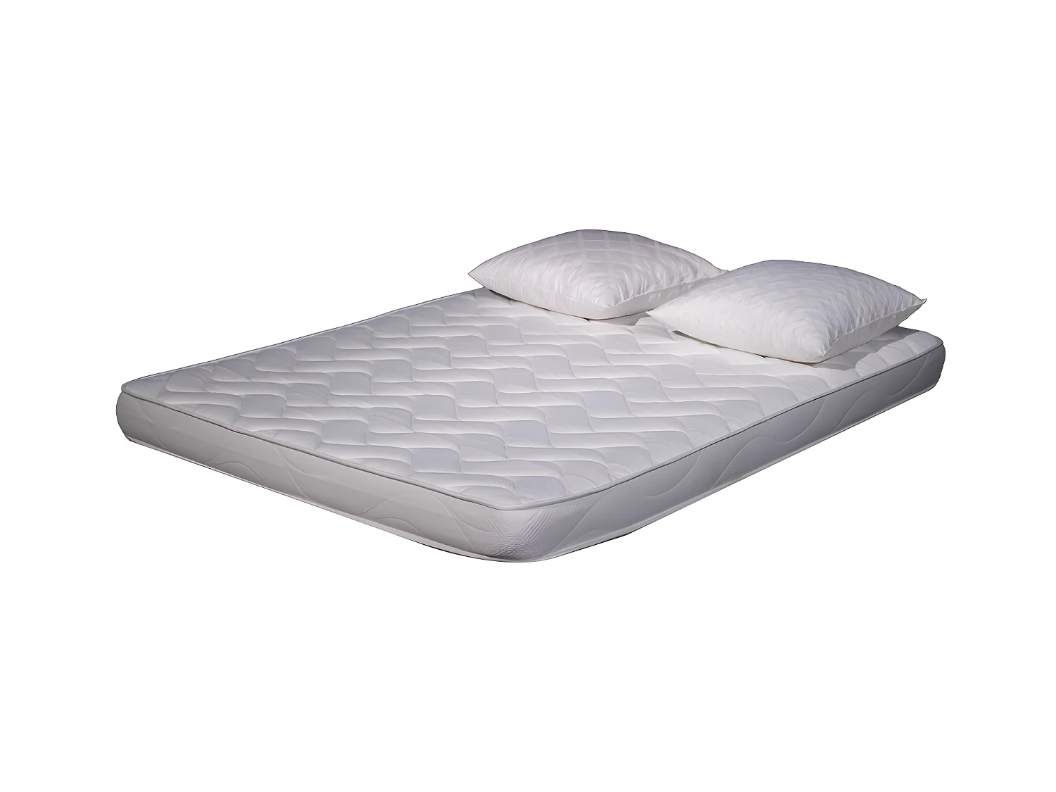Matelas mousse ECO - 160x200 et 2 Oreillers accueil mémoire de forme 60x60cm - mousse  - 14 cm