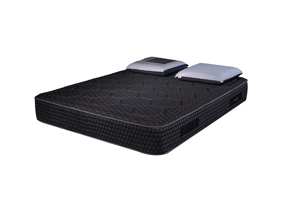 Matelas Cosmos Black mémoire de forme - 28 cm - 140x200cm avec 2 Oreillers viscoélastiques 60x60cm